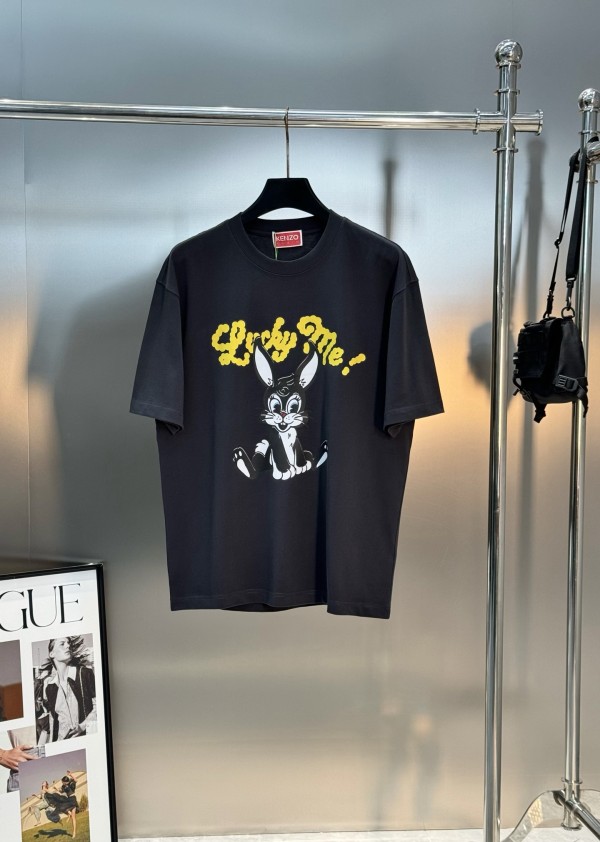 新作 ケンゾー コピーおすすめ の2026SS メンズ クルーネック半袖Tシャツ2色