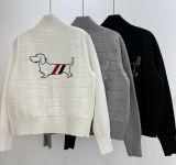 追跡付 トムブラウン 偽物通販 の2026SS 刺繍ジッパーニットカーディガン3色
