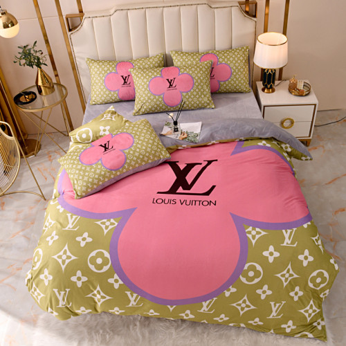 ルイヴィトン寝具カバーコピー 大人気2022新品 Louis Vuitton 寝具カバーベビーベルベット 4点セット