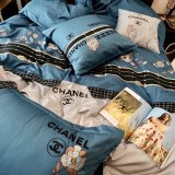 シャネル寝具カバーコピー 定番人気2022新品 CHANEL 寝具カバー綿１０ ０％ 4点セット