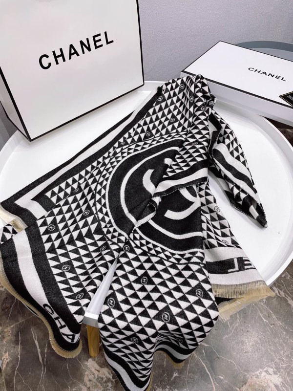 シャネルマフラーコピー 大人気2022新品 CHANEL 男女兼用 ウールスカーフ