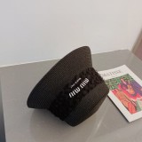 ミュウミュウ帽子コピー 2023新品注目度NO.1 MIUMIU レディース 麦わらハット