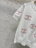 目を惹くカラー 2025 シャネル 新作 半袖Tシャツ スーパーコピー 2色