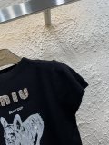 【使い勝手抜群】 2025 ミュウミュウ 新作 半袖Tシャツ スーパーコピー 3色