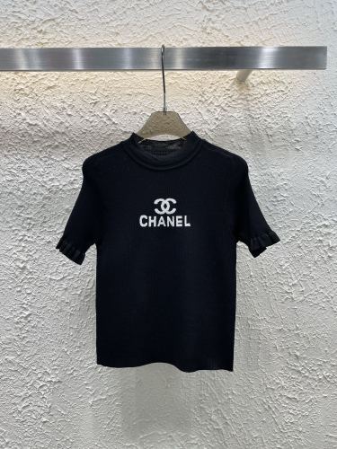 使い勝手良し 2025 シャネル 新作 半袖Tシャツ コピー 3色