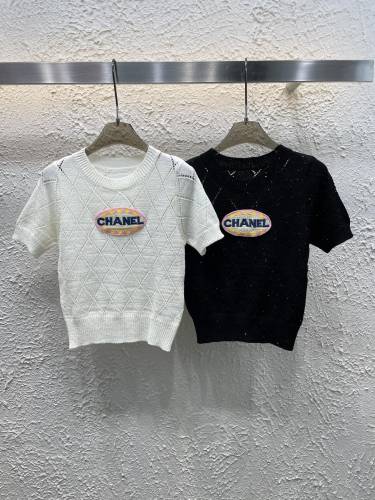 累積売上総額第１位！2025 シャネル 新作 半袖Tシャツ スーパーコピー 2色