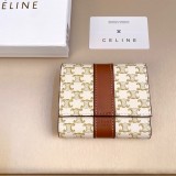 日本未入荷 セリーヌ 男女兼用 折り財布 偽物 66399