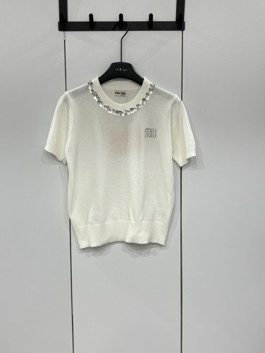絶対欲しい！ 2026 ミュウミュウ 新作 半袖Tシャツ コピー