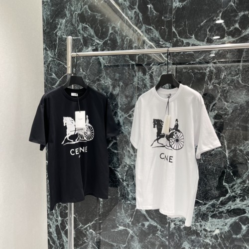 日本未入荷 ー 2026 セリーヌ 新作 半袖Tシャツ 偽物  2色