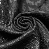 Gothic jacquard Mid-length Men's Coat black