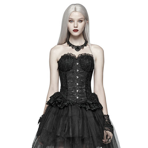 Pyon Pyon_Lolita Black Elf Women's Corset Black