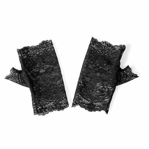 Lolita Black Lace Gloves For Girls