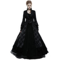 Gothic Gorgeous  inelastic jacquard fabric women's Coat