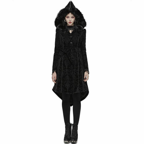 Gothic Pattern Medium Women's Long Coat