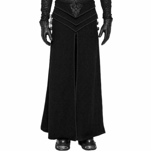 Gothic Retro Jacquard Men's black Skirt