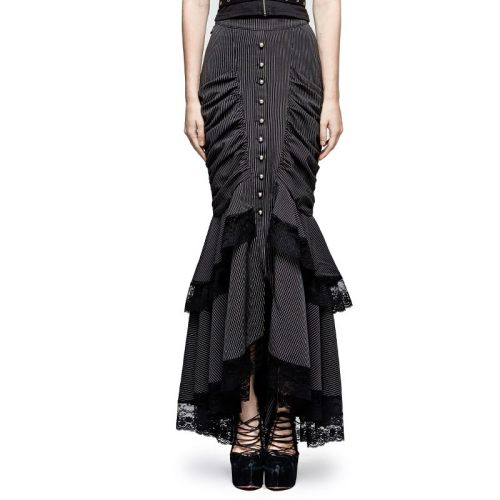 Steampunk full-skirted fishtail Women's skirt