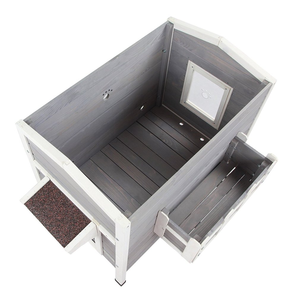 Us 139 99 Petsfit Weatherproof Outdoor Cat Shelter House Condo