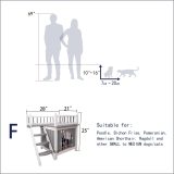 Petsfit Indoor Wooden Dog/Pet/Cat House with Stairs
