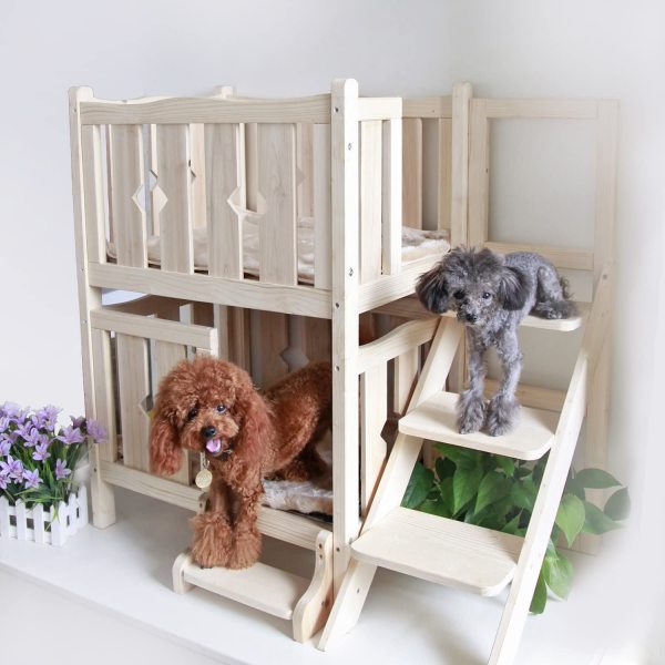Petsfit Wooden Pet Bed, Dog Bed