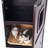 Petsfit Pet House Litter Box Enclosure Night Stand Painted with Non-Toxic