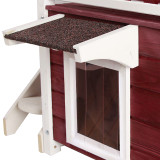 Petsfit 2-Story Outdoor Weatherproof Cat House with Stairs