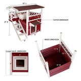 Petsfit 2-Story Outdoor Weatherproof Cat House with Stairs