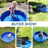 Petsfit Foldable Dog Pool Kiddie Pool for Swimming