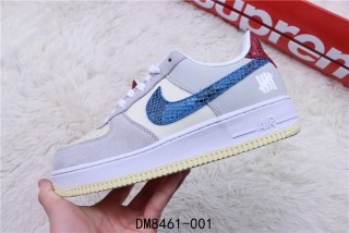 Nike Air Force One Grey Blue Red