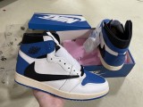 Air Jordan 1 Retro  High OG Travis Scott White Blue