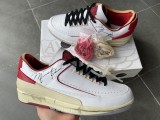 OFF-WHITE x Air Jordan 2 Retro Low White Red