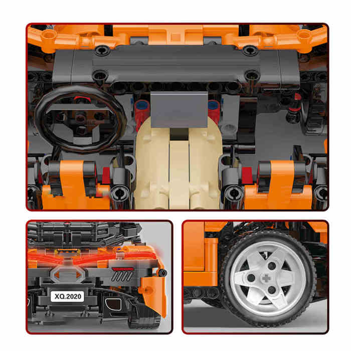 Technic P1 McLaren, 1363Pcs 1:12 RC Sports Car Model Building Blocks DIY Construction Model
