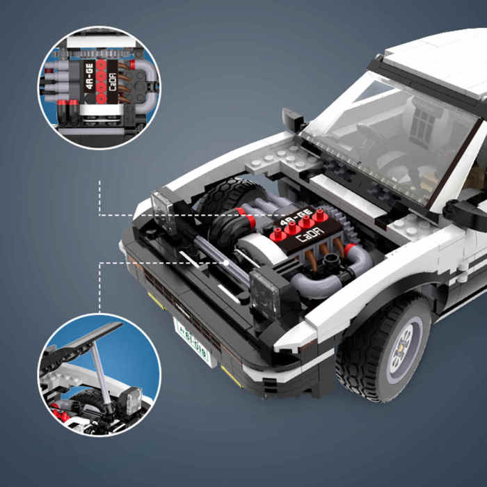 CADA-1234Pcs-Technic-AE86-RC-Car-Model-1:10-Drift-Race-Car-Building-Blocks