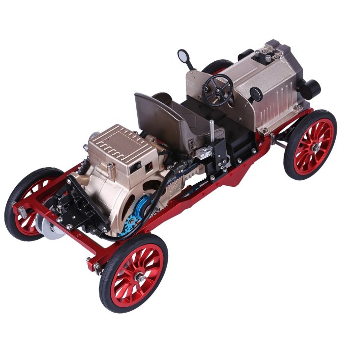 Teching Vintage Classic Car 3D Metal Assembly Electric Model