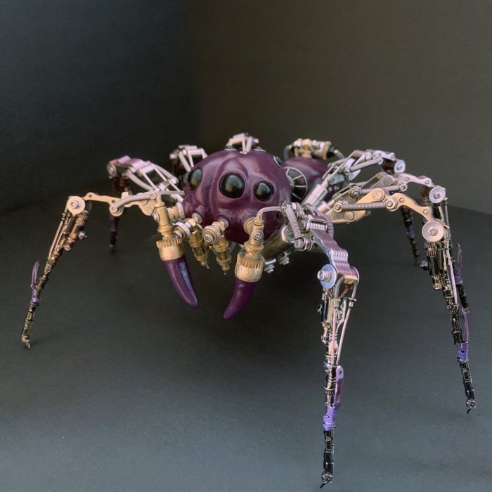 Creative Mechanical Insect Metal Model Handmade Assembled Crafts for Home Decor - Magic Spider