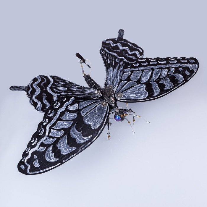 Steampunk 3D Butterfly Mechanical Metal Craft Model Insect Assembly Model Kit