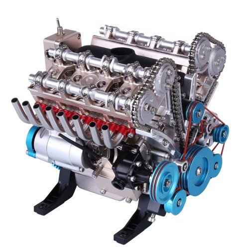 Teching V8 Engine Model 3D Metal Assembly Educational Toys