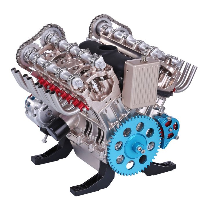 Teching V8 Engine Model 3D Metal Assembly Educational Toys