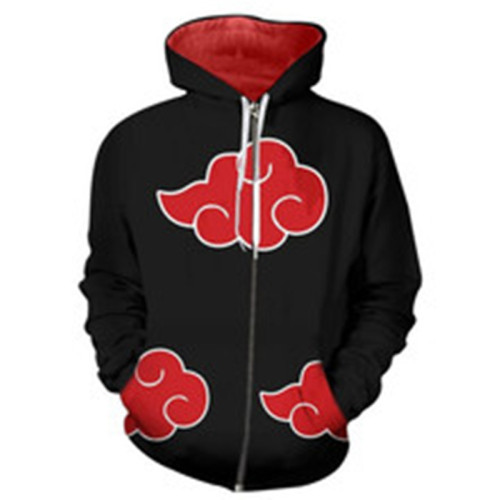 Naruto Cotton hoodie coat for autumn and winter Sports and leisure style digital printing DIY Cosplay