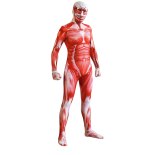 High quality Anime Attack on titan cosplay Shingeki no Kyojin cosplay Colossal Prop Tights Muscle Man halloween Cosplay costumes