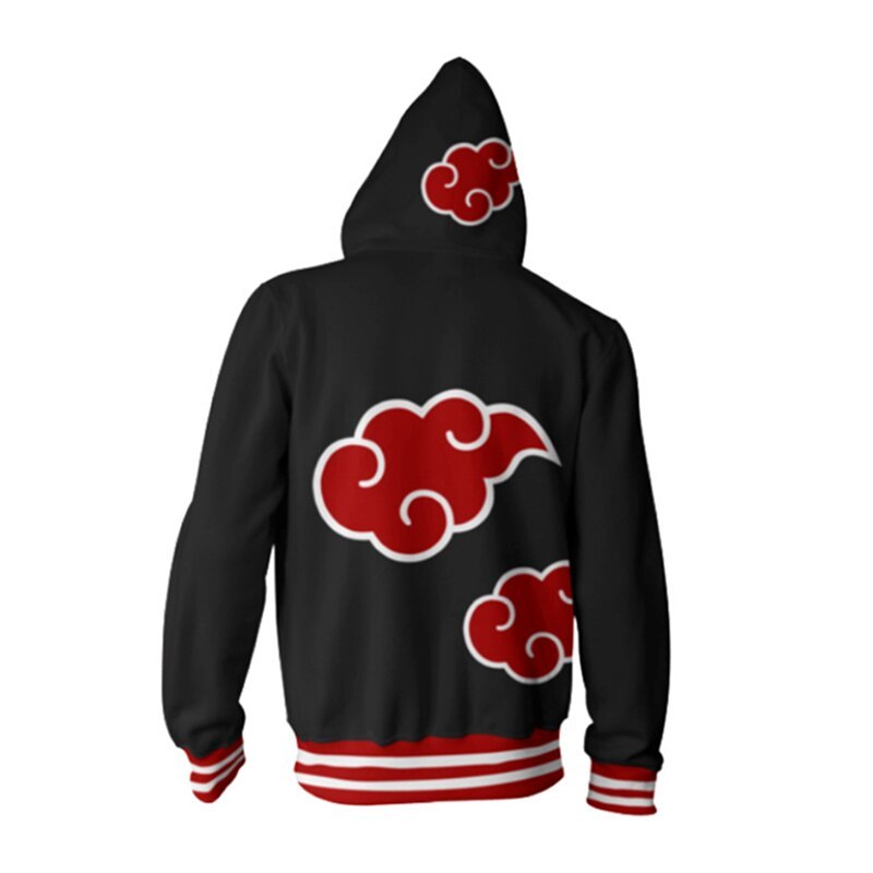 2019 New Anime Naruto Hoodie Akatsuki Organization Cosplay Costume