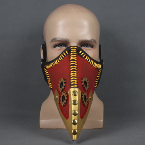 Anime My Hero Academia Overhaul Mask Crow Mouth Plague Doctor Solid Latex Long Beak Gothic Helmet