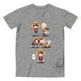 Monkey D Luffy VS Monkey Goku T Shirt Awesome Anime Cool Design T-shirt Dragon Ball Crossover One Piece 100% Cotton Black Tee