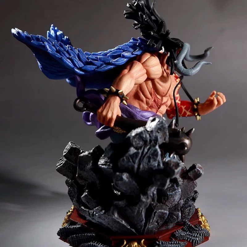 Anime One Piece Gk Kaido Action Figure Fighting Ver Pvc No Box Toys 19cm Japanese Anime Chsalon Collectibles