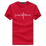 SAO Sword Art Online Print Men's T Shirt Kirigaya Kazuto Anime fitness mma tshirt homme fashion hip hop hipster brand clothing