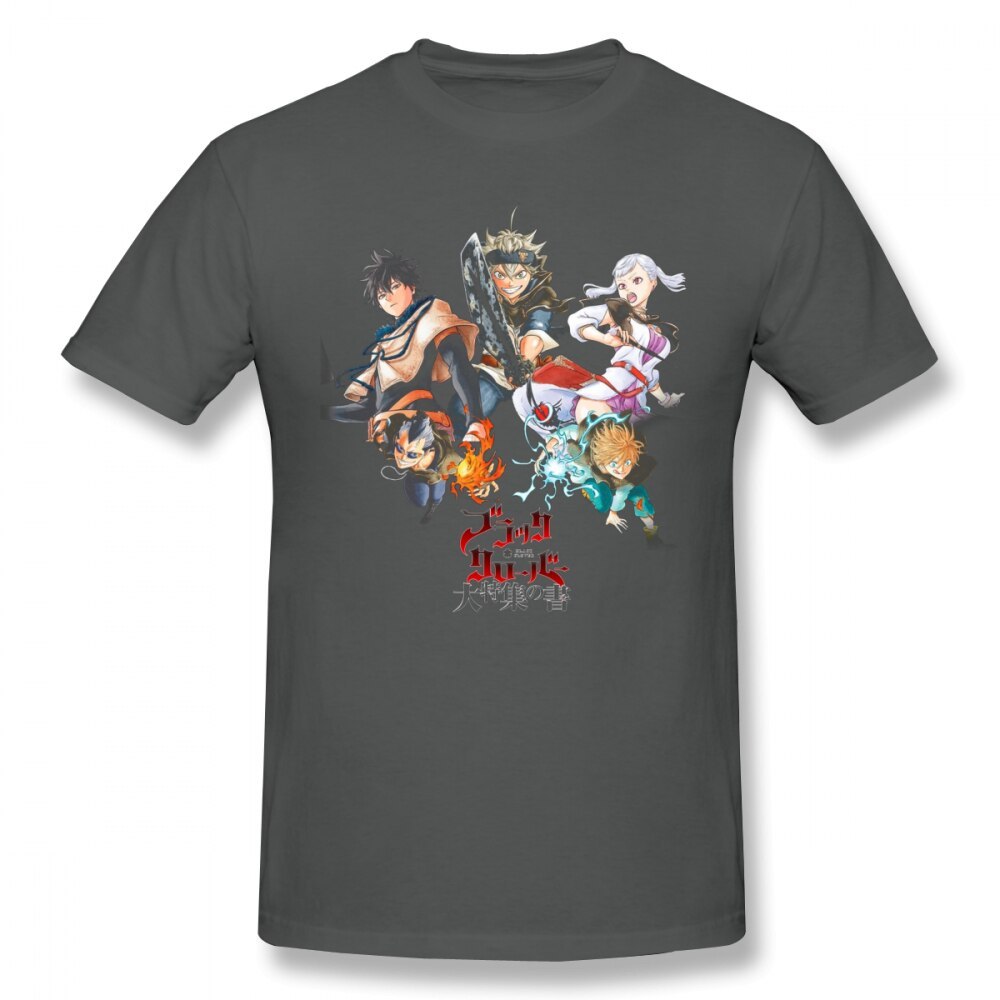 Black Clover T Shirt Black Clover T-Shirt XXX Printed Tee Shirt Men Awesome Streetwear 100 