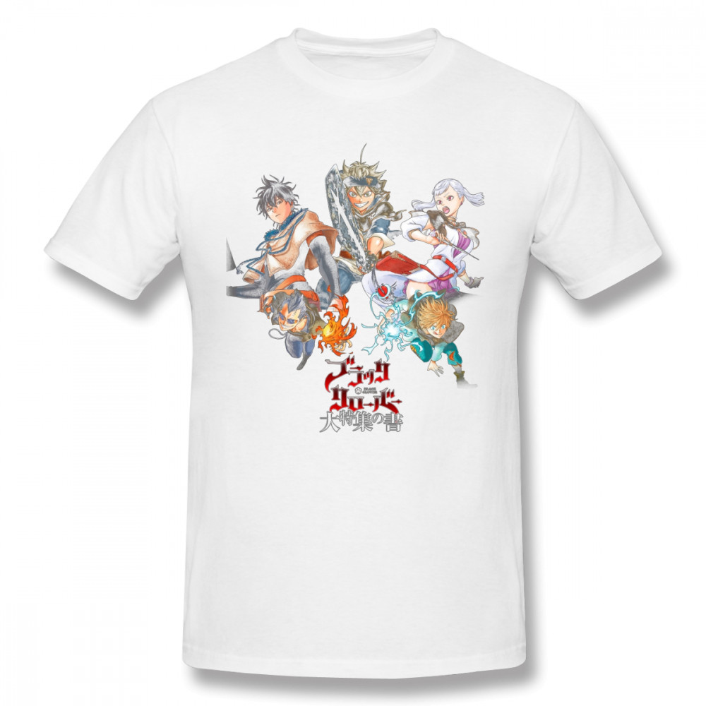 Black Clover T Shirt Black Clover T-Shirt XXX Printed Tee Shirt Men Awesome Streetwear 100 
