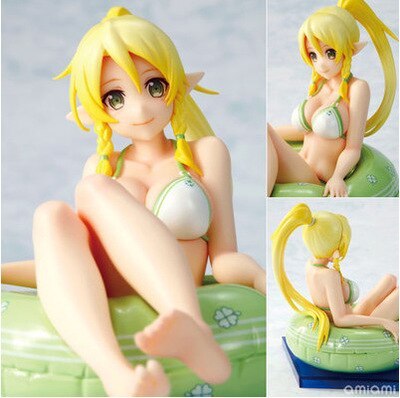 Anime Sword Art Online II 1/10 scale Asuna Genius SAO Sexy Anime Grils PVC Collectible Figure Free shipping