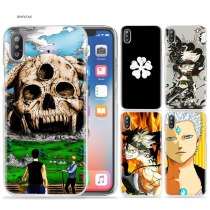 Case for iPhone X XS MAX XR 7 8 Plus 6 6S Plus 5 5S SE 5C 4 4S 7+ 8+ 7Plus 8Plus Cover Phone Cases Black Clover Anime Cartoon