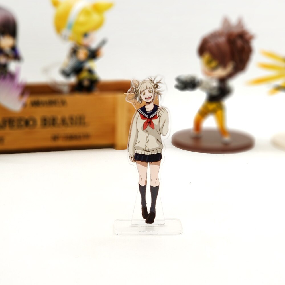 Love Thank You My Hero Academia Boku Midoriya Deku Shoto Bakugou Toga Acrylic Stand Figure Model Plate Holder Cake Topper Anime
