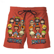 2019 Hot Sale Anime One Piece 3D Print Harajuku Men Shorts Monkey D. Luffy Mens Board Shorts Men/Women Shorts X91